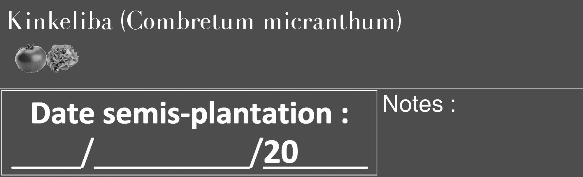 Étiquette de : Combretum micranthum - format c - style blanche28_basique_basiquebod avec comestibilité simplifiée