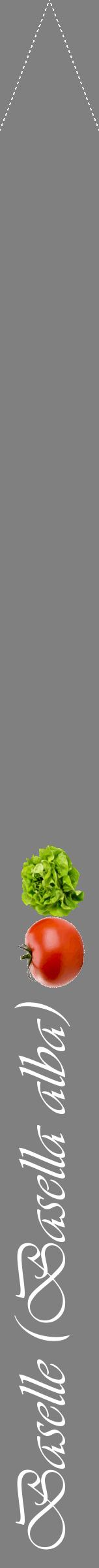 Étiquette de : Basella alba - format b - style blanche57viv avec comestibilité simplifiée