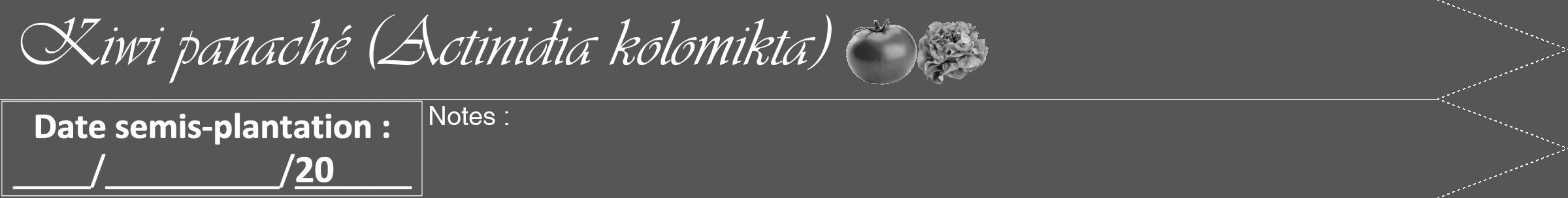 Étiquette de : Actinidia kolomikta - format b - style blanche45simpleviv avec comestibilité simplifiée