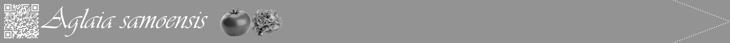 Étiquette de : Aglaia samoensis - format b - style blanche44viv avec qrcode et comestibilité simplifiée