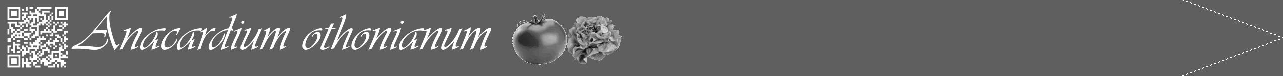 Étiquette de : Anacardium othonianum - format b - style blanche10viv avec qrcode et comestibilité simplifiée