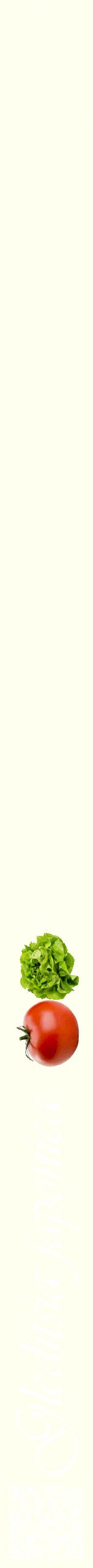 Étiquette de : Gleditsia japonica - format b - style blanche19viv avec qrcode et comestibilité simplifiée