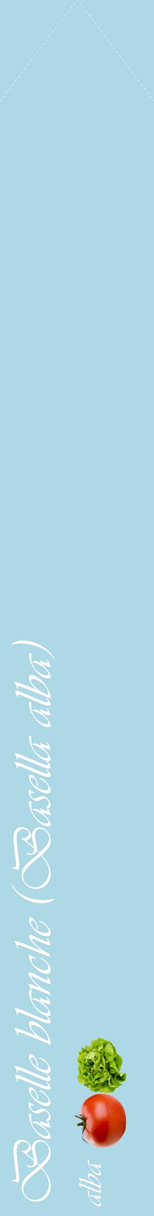 Étiquette de : Basella alba alba - format c - style blanche0_simpleviv avec comestibilité simplifiée