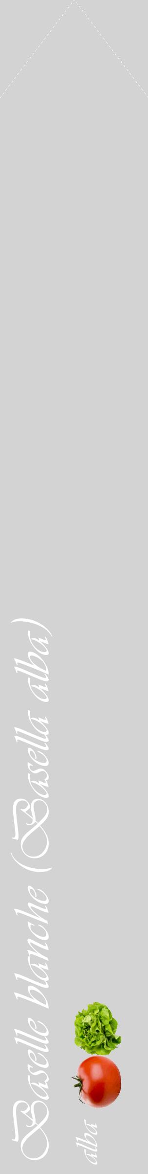 Étiquette de : Basella alba alba - format c - style blanche56_simpleviv avec comestibilité simplifiée