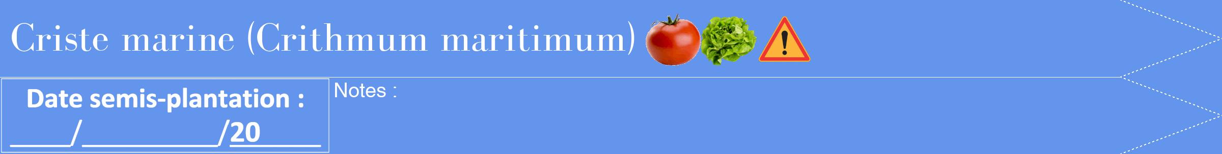 Étiquette de : Crithmum maritimum - format b - style blanche4bod avec comestibilité simplifiée