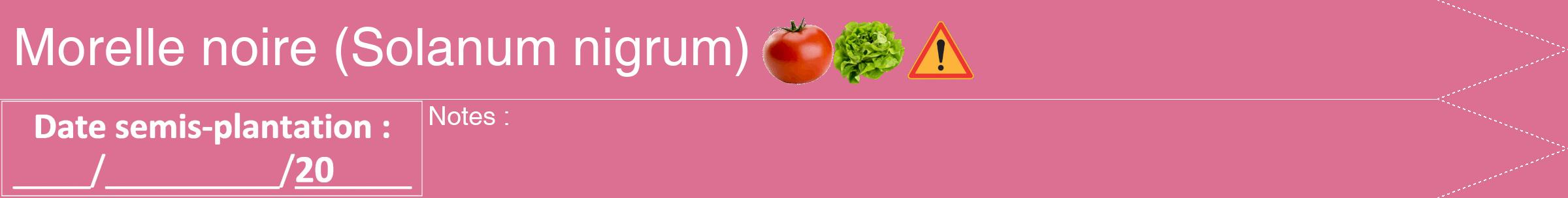 Étiquette de : Solanum nigrum - format b - style blanche44hel avec comestibilité simplifiée