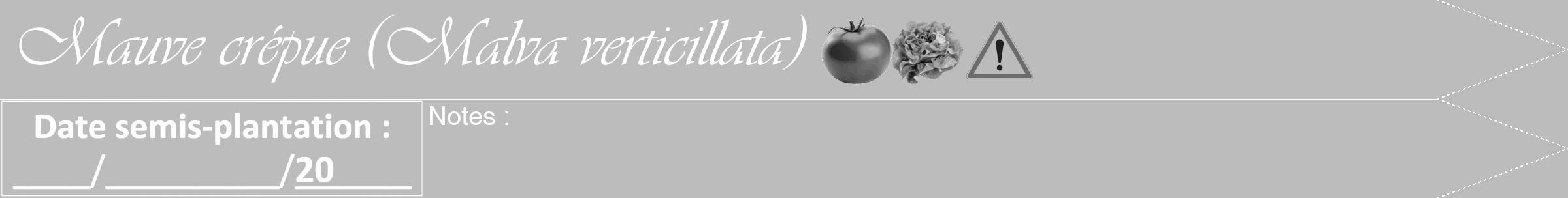 Étiquette de : Malva verticillata - format b - style blanche1viv avec comestibilité simplifiée