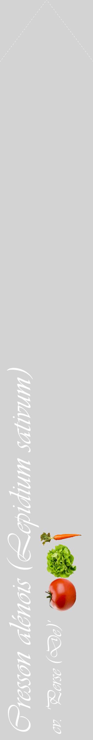 Étiquette de : Lepidium sativum cv. 'Perse (De)' - format c - style blanche56_simpleviv avec comestibilité simplifiée