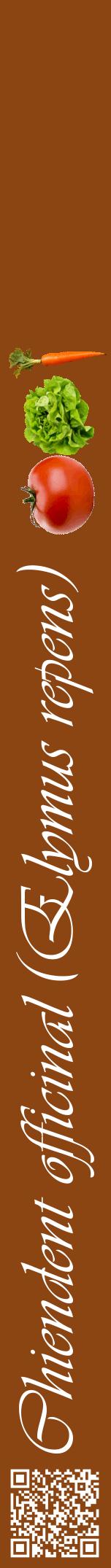 Étiquette de : Elymus repens - format a - style blanche30viv avec qrcode et comestibilité simplifiée
