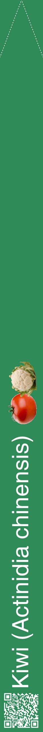 Étiquette de : Actinidia chinensis - format b - style blanche11hel avec qrcode et comestibilité simplifiée