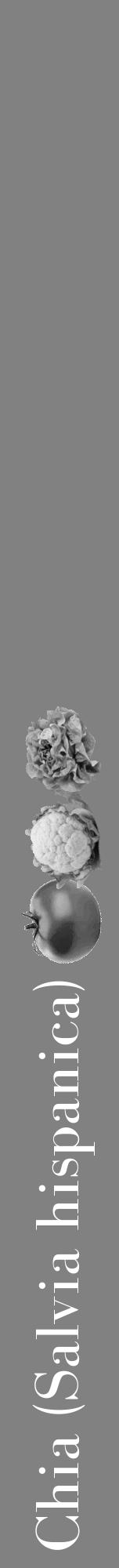 Étiquette de : Salvia hispanica - format a - style blanche50bod avec comestibilité simplifiée - position verticale