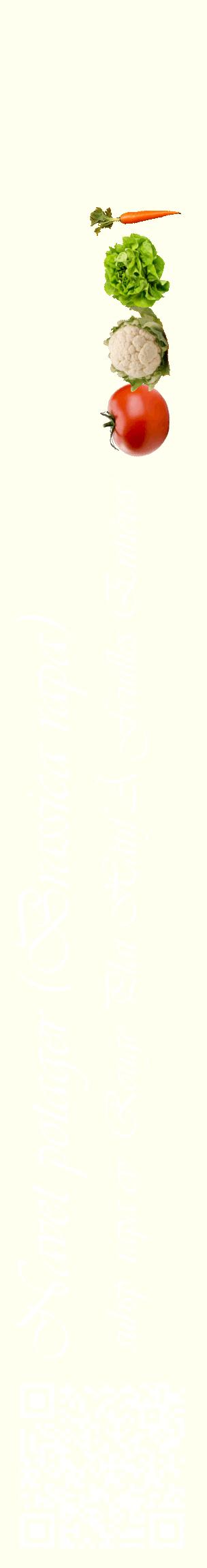 Étiquette de : Brassica rapa subsp. rapa cv. 'Rouge Plat Hâtif À Feuilles Entières' - format c - style blanche19_basiqueviv avec qrcode et comestibilité simplifiée