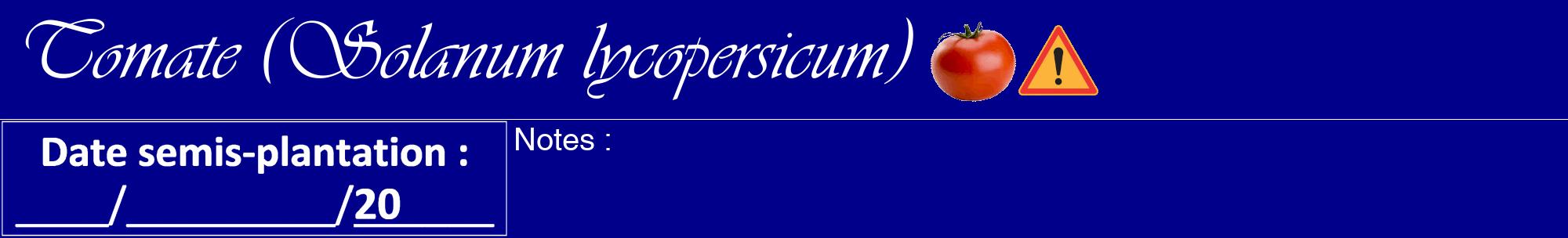 Étiquette de : Solanum lycopersicum - format a - style blanche7basiqueviv avec comestibilité simplifiée