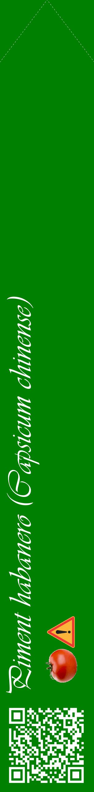 Étiquette de : Capsicum chinense - format c - style blanche9_simpleviv avec qrcode et comestibilité simplifiée