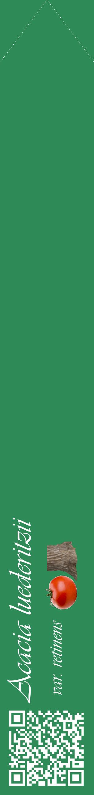 Étiquette de : Acacia luederitzii var. retinens - format c - style blanche11_simpleviv avec qrcode et comestibilité simplifiée