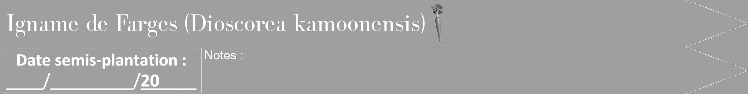 Étiquette de : Dioscorea kamoonensis - format b - style blanche24bod avec comestibilité simplifiée
