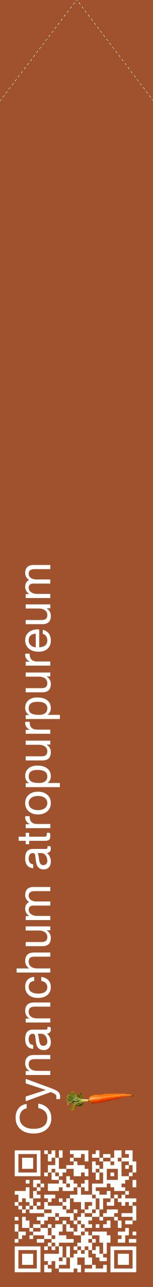 Étiquette de : Cynanchum atropurpureum - format c - style blanche32_simplehel avec qrcode et comestibilité simplifiée