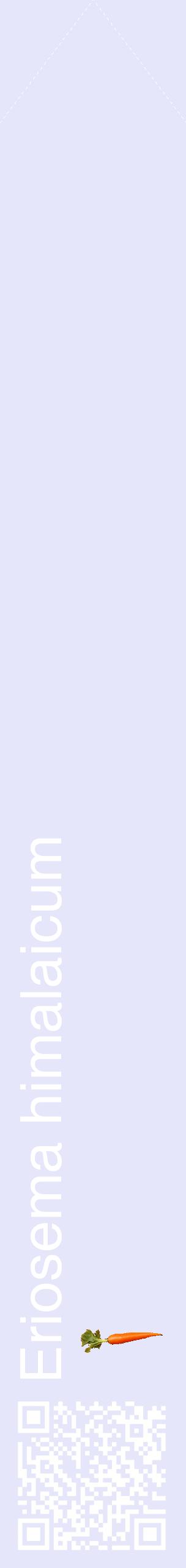 Étiquette de : Eriosema himalaicum - format c - style blanche55_simplehel avec qrcode et comestibilité simplifiée