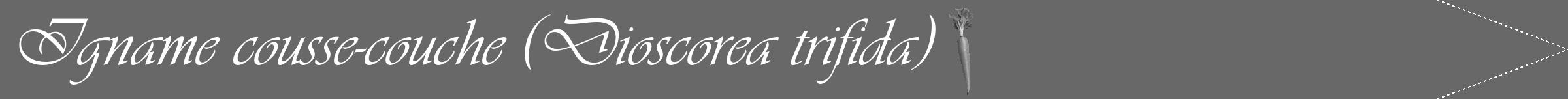 Étiquette de : Dioscorea trifida - format b - style blanche43viv avec comestibilité simplifiée