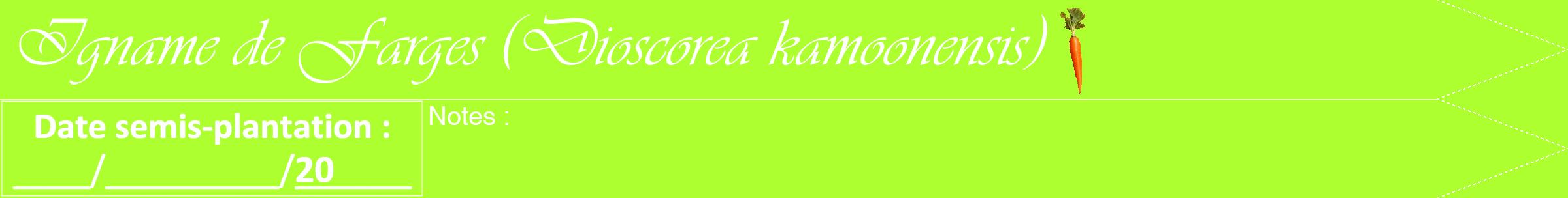 Étiquette de : Dioscorea kamoonensis - format b - style blanche17viv avec comestibilité simplifiée