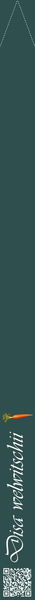 Étiquette de : Disa welwitschii - format b - style blanche58viv avec qrcode et comestibilité simplifiée