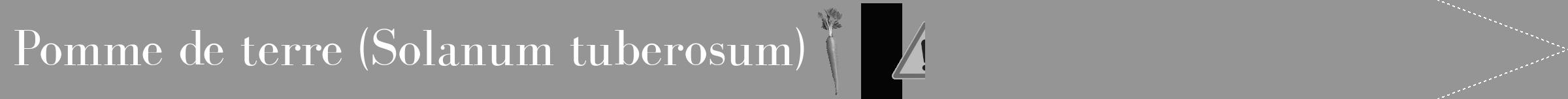 Étiquette de : Solanum tuberosum - format b - style blanche16bod avec comestibilité simplifiée