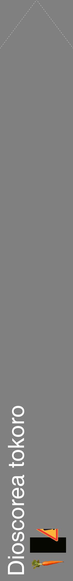 Étiquette de : Dioscorea tokoro - format c - style blanche57_simplehel avec comestibilité simplifiée