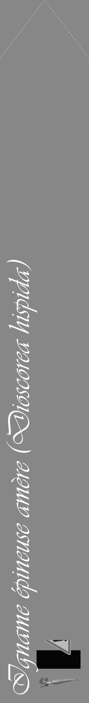 Étiquette de : Dioscorea hispida - format c - style blanche12_simple_simpleviv avec comestibilité simplifiée - position verticale