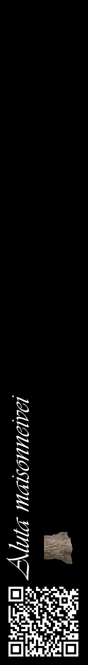 Étiquette de : Aluta maisonneivei - format c - style blanche59_basiqueviv avec qrcode et comestibilité simplifiée