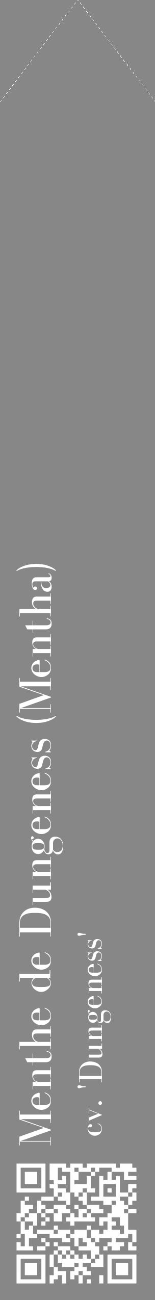Étiquette de : Mentha cv. 'Dungeness' - format c - style blanche12_simple_simplebod avec qrcode et comestibilité - position verticale