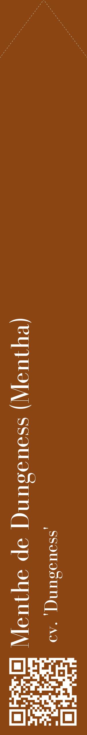 Étiquette de : Mentha cv. 'Dungeness' - format c - style blanche30_simplebod avec qrcode et comestibilité