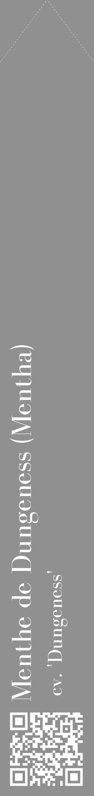 Étiquette de : Mentha cv. 'Dungeness' - format c - style blanche4_simple_simplebod avec qrcode et comestibilité - position verticale