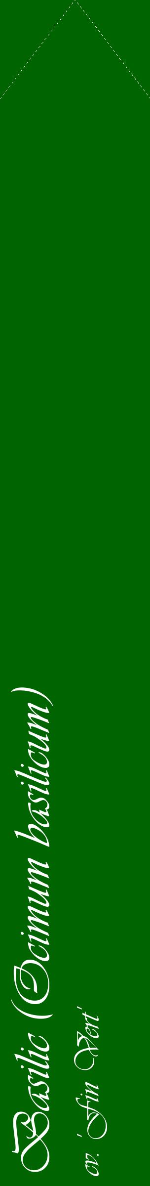 Étiquette de : Ocimum basilicum cv. 'Fin Vert' - format c - style blanche8_simpleviv avec comestibilité