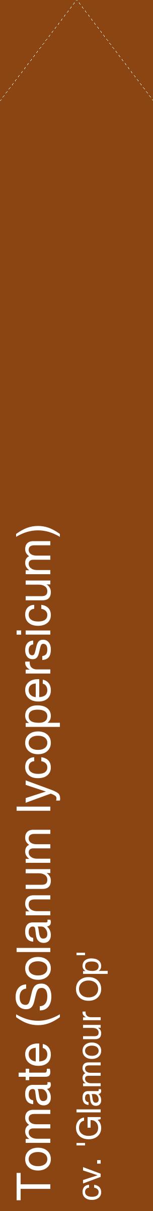 Étiquette de : Solanum lycopersicum cv. 'Glamour Op' - format c - style blanche30_simplehel avec comestibilité