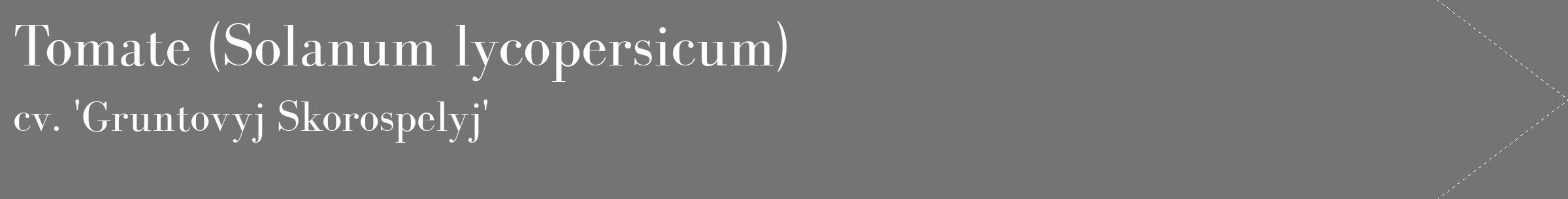 Étiquette de : Solanum lycopersicum cv. 'Gruntovyj Skorospelyj' - format c - style blanche26_simple_simplebod avec comestibilité