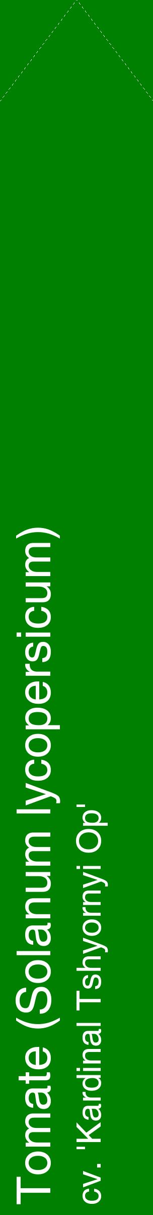 Étiquette de : Solanum lycopersicum cv. 'Kardinal Tshyornyi Op' - format c - style blanche9_simplehel avec comestibilité