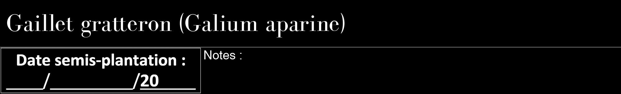 Étiquette de : Galium aparine - format a - style blanche59bod avec comestibilité