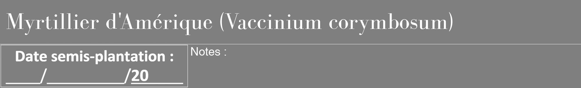 Étiquette de : Vaccinium corymbosum - format a - style blanche31bod avec comestibilité
