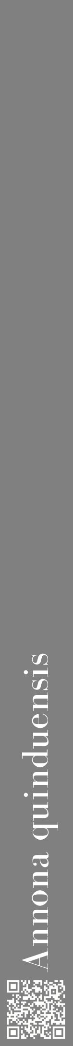 Étiquette de : Annona quinduensis - format a - style blanche57bod avec qrcode et comestibilité