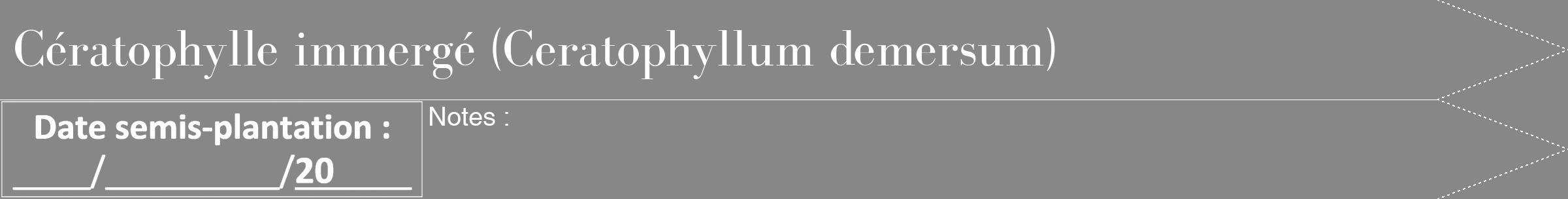 Étiquette de : Ceratophyllum demersum - format b - style blanche12bod avec comestibilité
