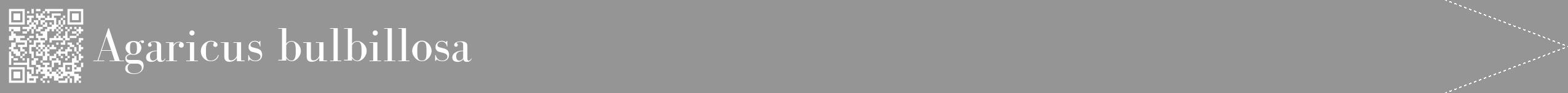 Étiquette de : Agaricus bulbillosa - format b - style blanche16bod avec qrcode et comestibilité