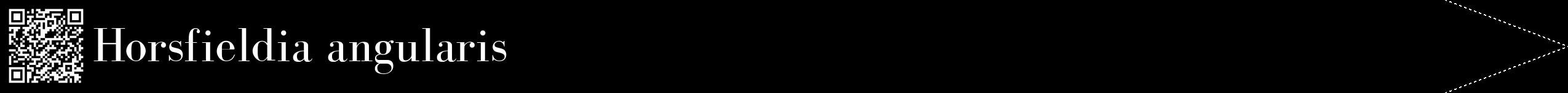Étiquette de : Horsfieldia angularis - format b - style blanche59bod avec qrcode et comestibilité