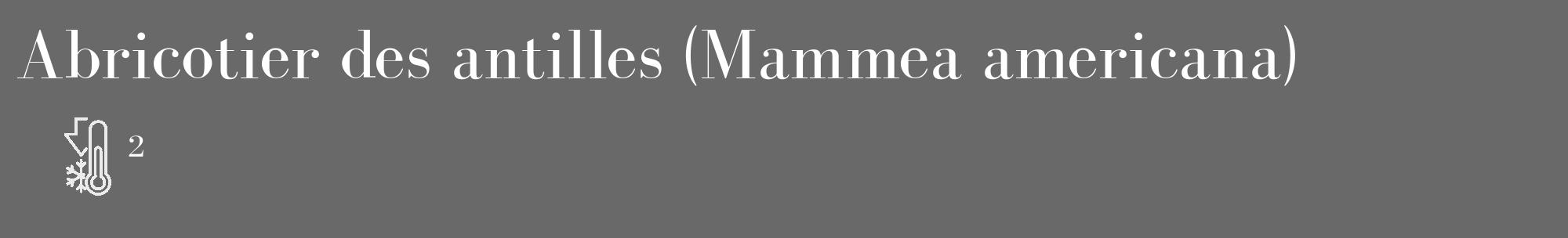 Étiquette de : Mammea americana - format c - style blanche51_basique_basiquebod avec comestibilité