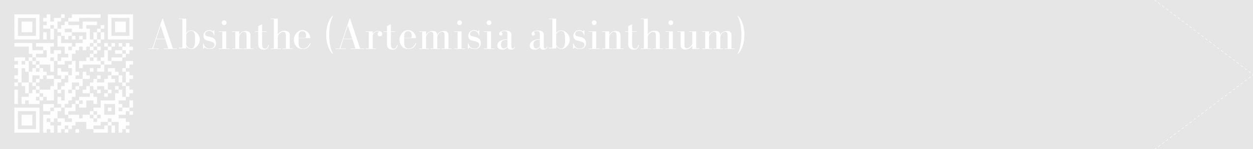Étiquette de : Artemisia absinthium - format c - style blanche18_simple_simplebod avec qrcode et comestibilité