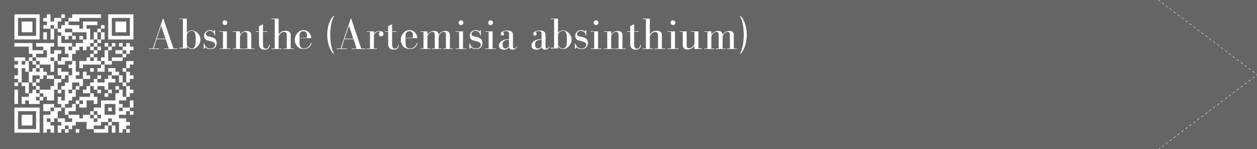 Étiquette de : Artemisia absinthium - format c - style blanche32_simple_simplebod avec qrcode et comestibilité