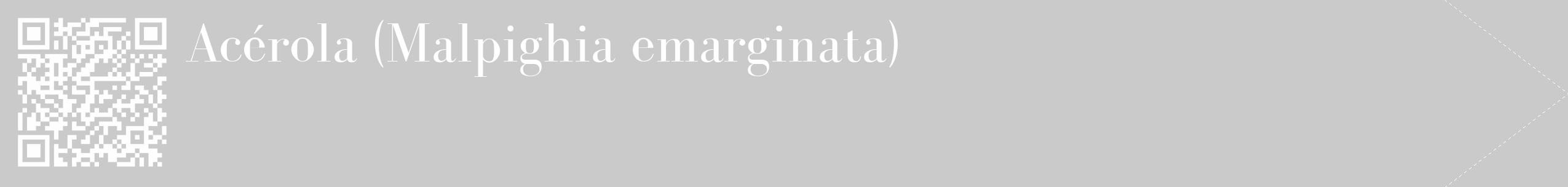 Étiquette de : Malpighia emarginata - format c - style blanche21_simple_simplebod avec qrcode et comestibilité