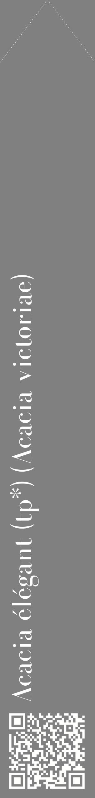 Étiquette de : Acacia victoriae - format c - style blanche57_simplebod avec qrcode et comestibilité