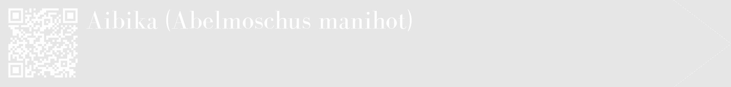 Étiquette de : Abelmoschus manihot - format c - style blanche18_simple_simplebod avec qrcode et comestibilité