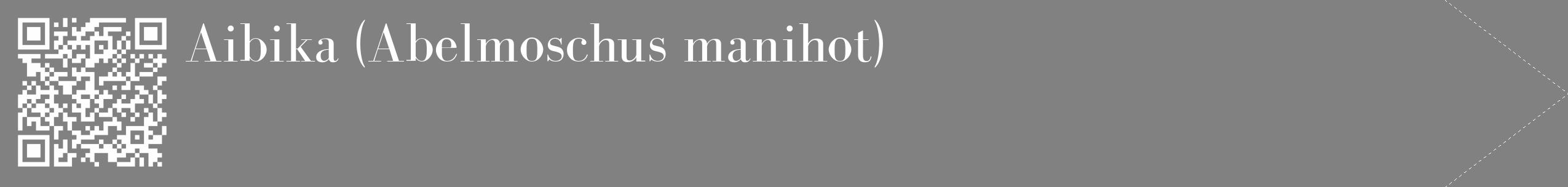 Étiquette de : Abelmoschus manihot - format c - style blanche50_simple_simplebod avec qrcode et comestibilité