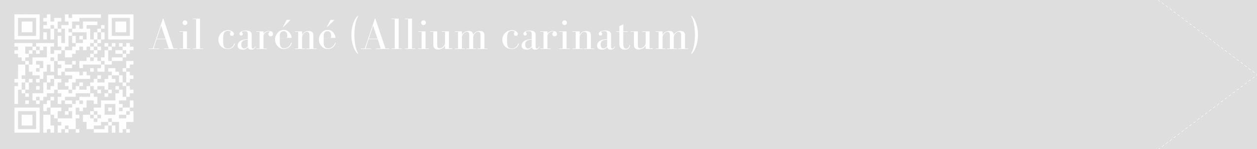 Étiquette de : Allium carinatum - format c - style blanche20_simple_simplebod avec qrcode et comestibilité
